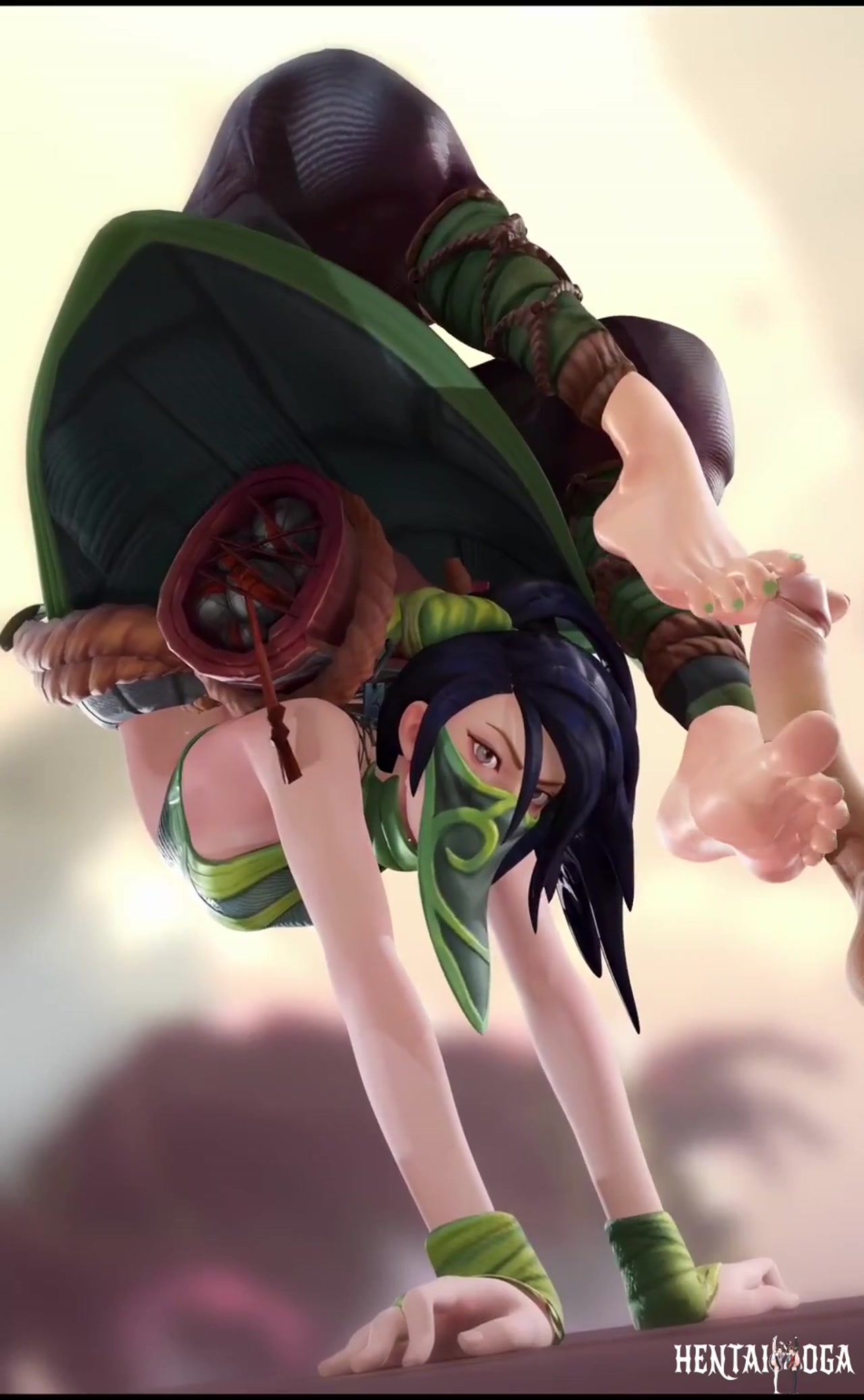 أكالي تظهر مدى مرونتها - هنتاي بورن - فيديو هنتاي