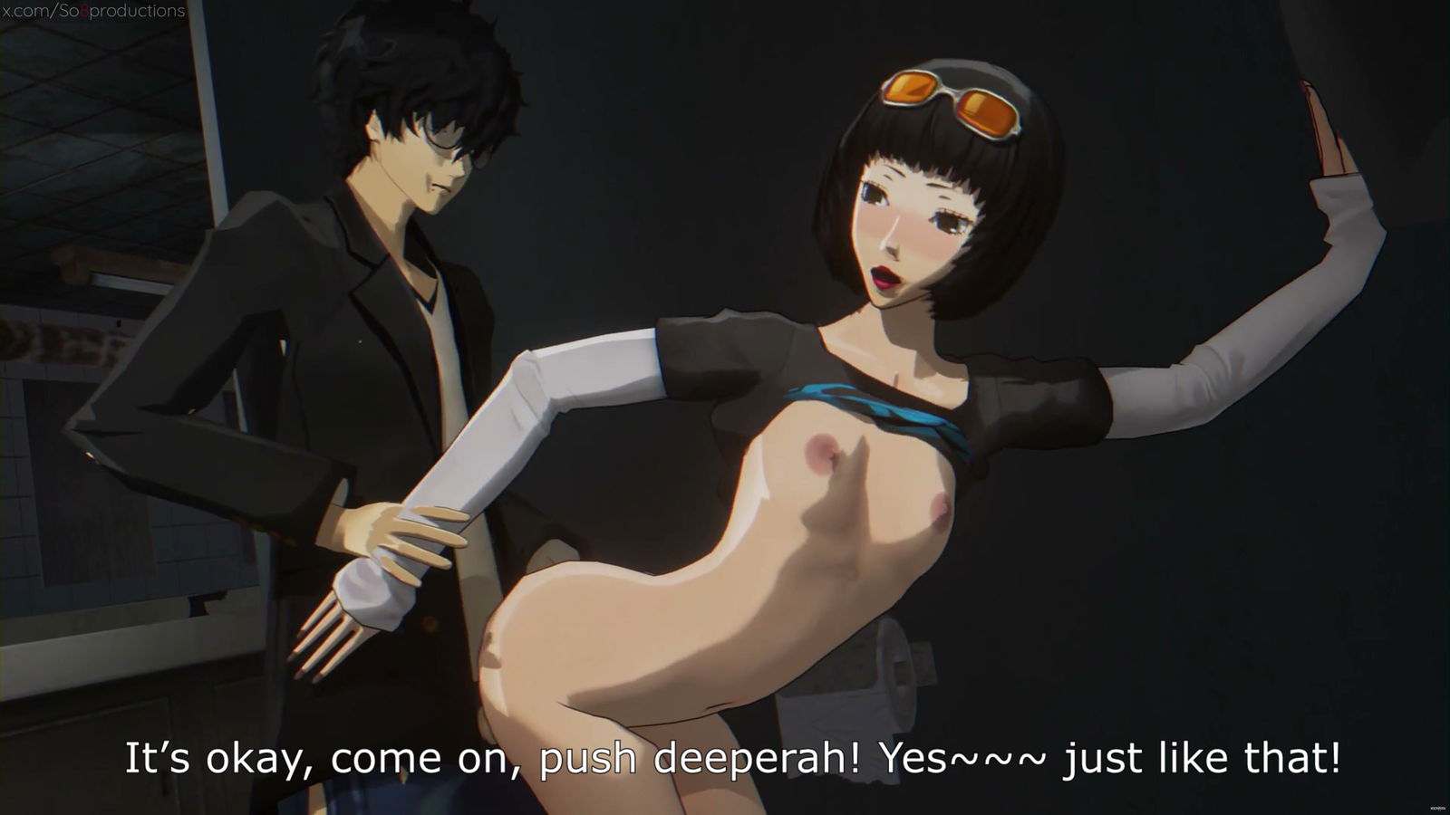 "Alone with ohya" - بيرسونا 5 (سلسلة "Alone with") - هنتاي بورن - فيديو هنتاي