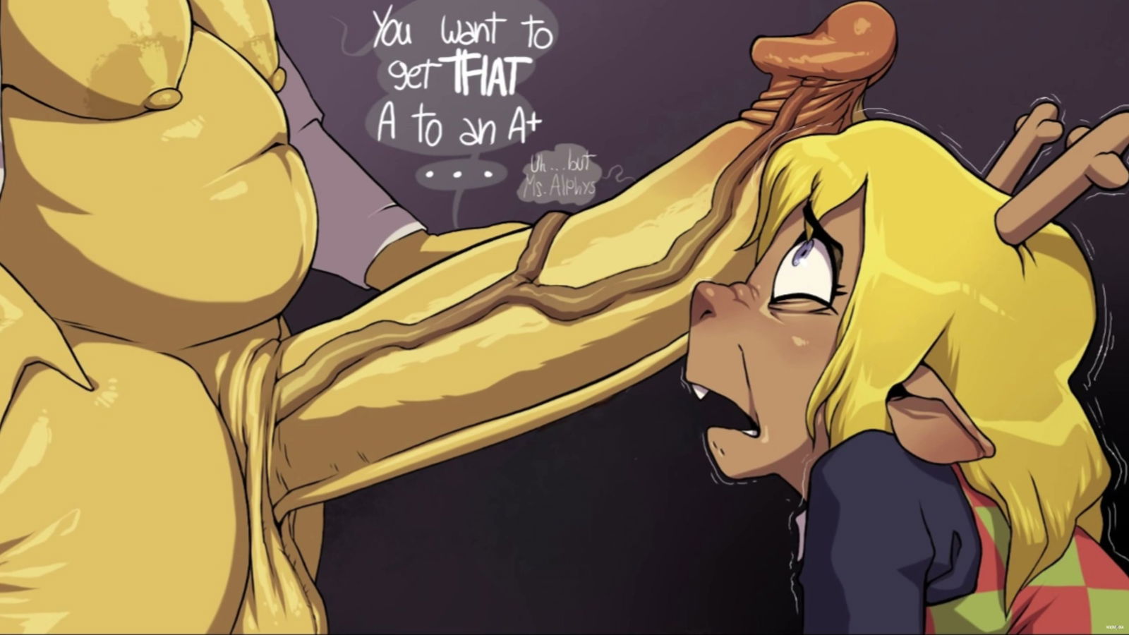 Alphys &amp; Noelle Despu&eacute;s de clase (Deltarune Futanari) - hentai porno - Video Hentai