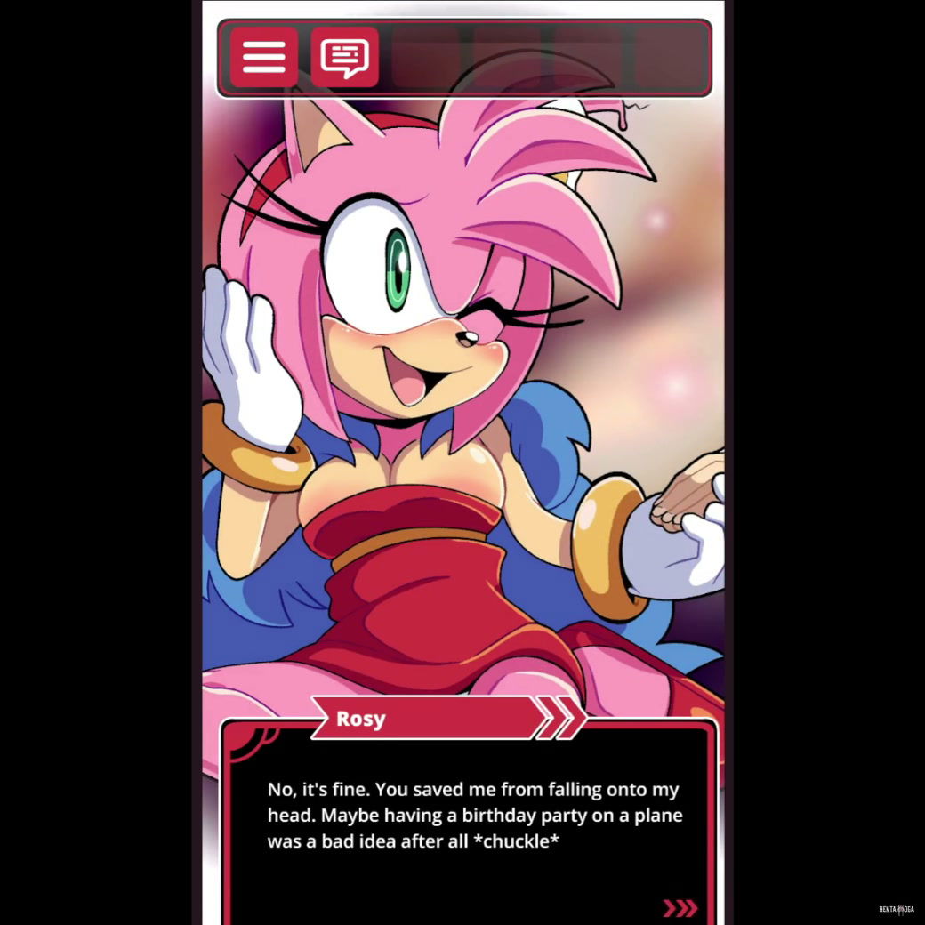 Amy Rose - Rosy Passion Visual Novel Section Gameplay - hentai porn - Hentai Video