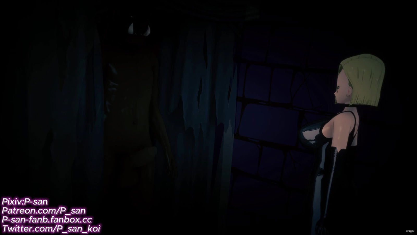 Phiên bản Android 18 NTR Blacked - Bản xem trước - hentai porno - Video Hentai