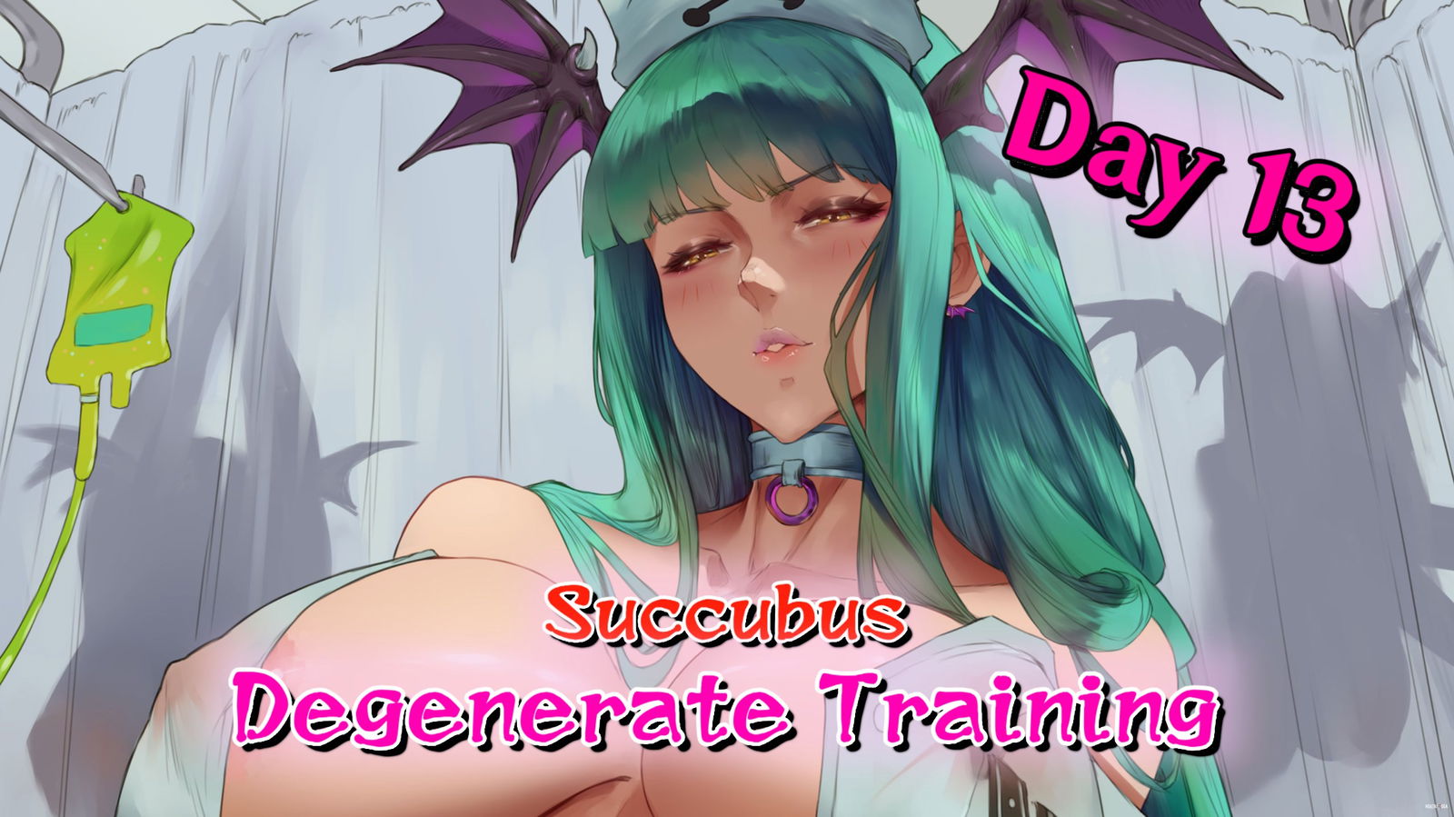 (Animated and Voiced JOI) Succubus Degenerate Training Day 13 (Medical Roleplay) - hentai porn - Hentai Video