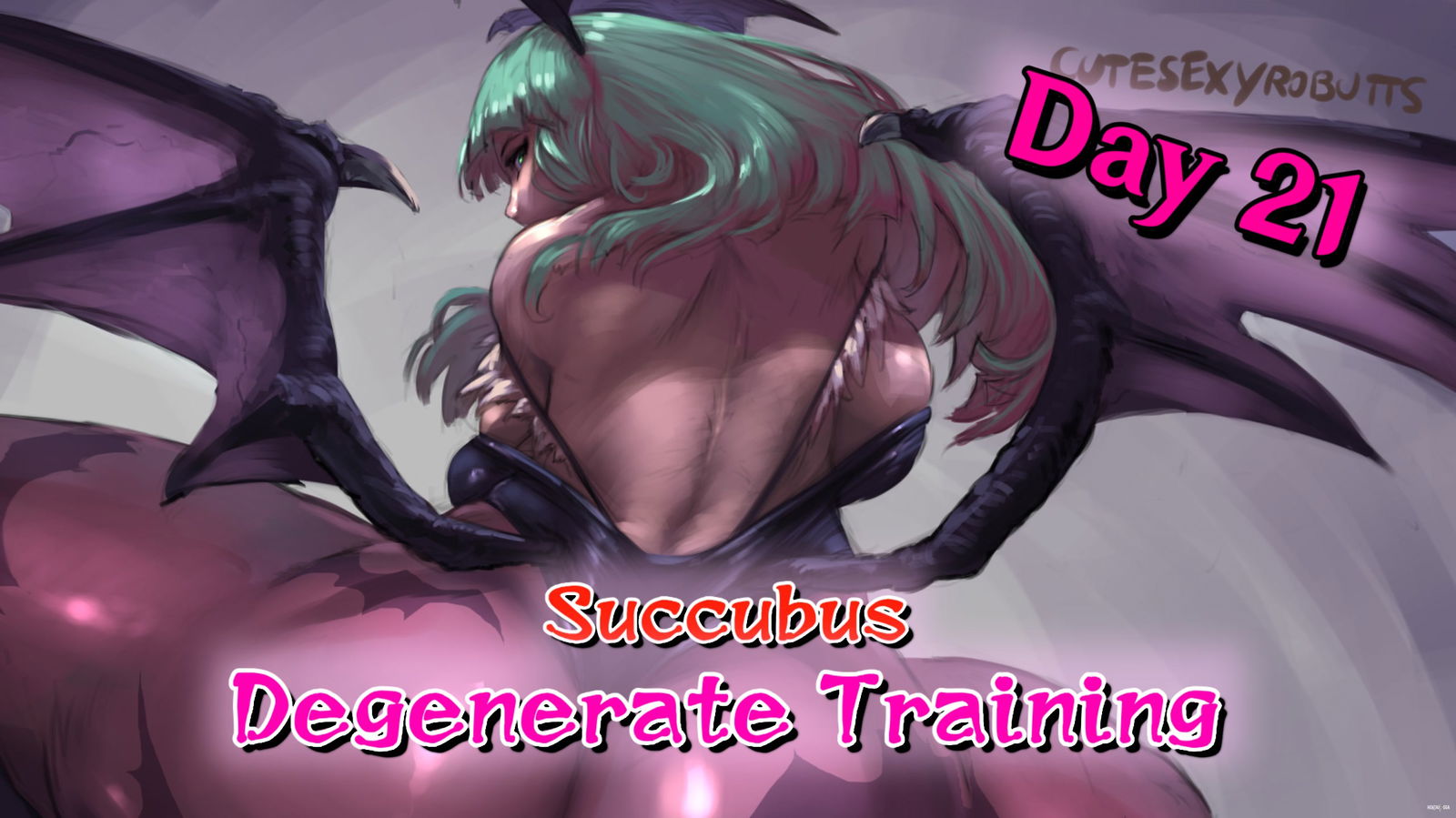 (Animated and Voiced JOI) Succubus Degenerate Training Day 21 (Monster Fucking) - hentai porn - Hentai Video