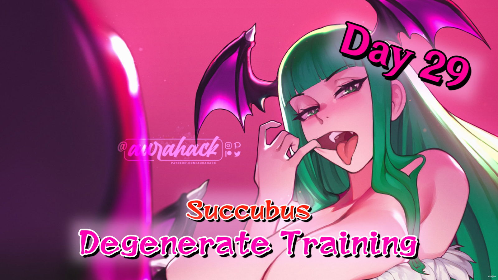 (Hoạt hình và lồng tiếng JOI) Ngày huấn luyện Succubus Degenerate thứ 29 (Pegging, CEI) - hentai porno - Video Hentai