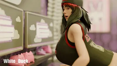 Billie (Fortnite) works part-time as a computer technician - hentai porn - Hentai Video