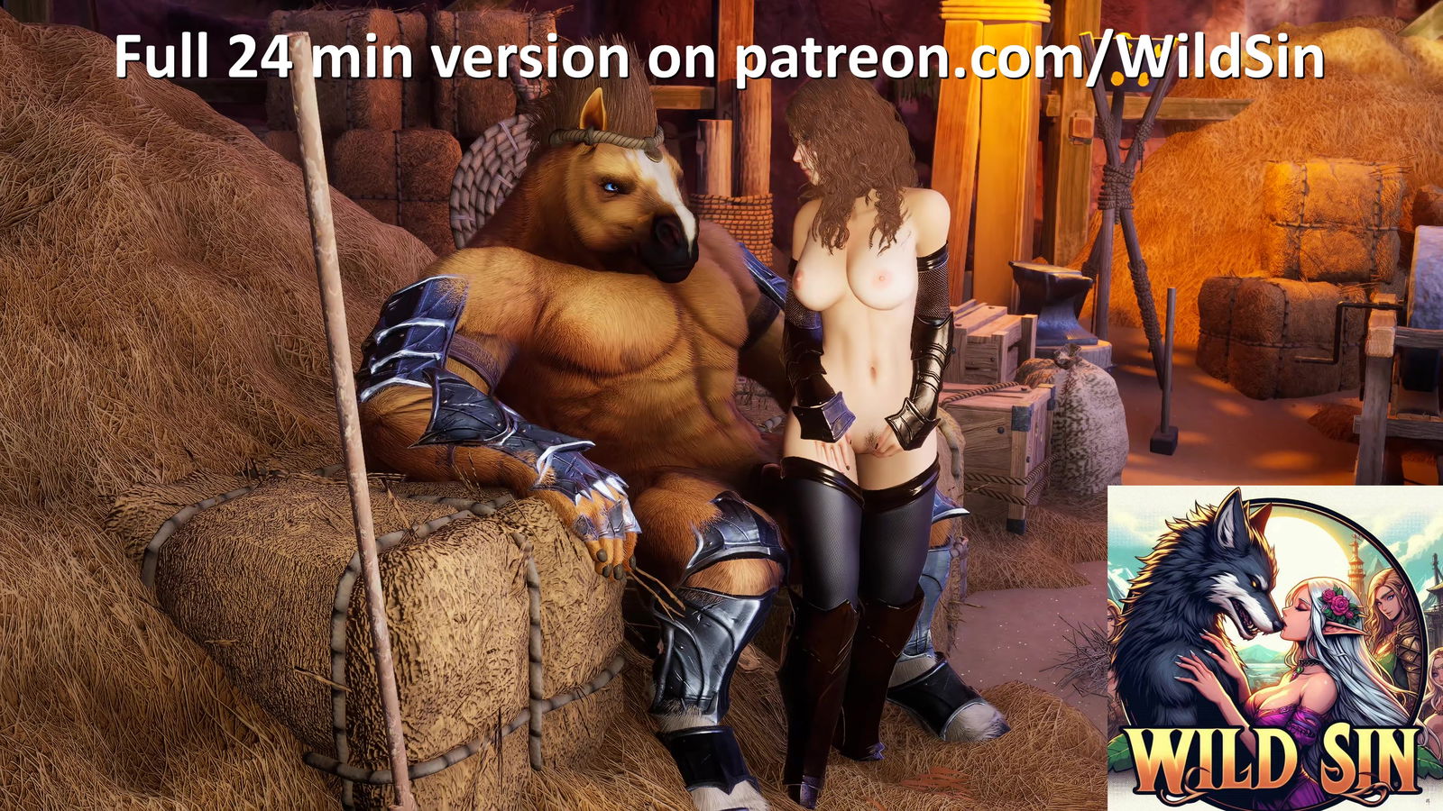 Black Knight girl and Horse Knight - hentai porn - Hentai Video