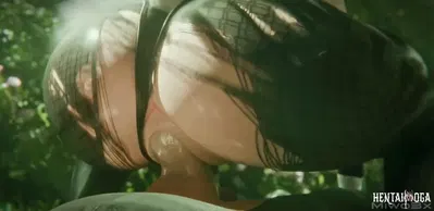 A Bunny A2 le han hecho un creampie en el jardín - hentai porno - Video Hentai