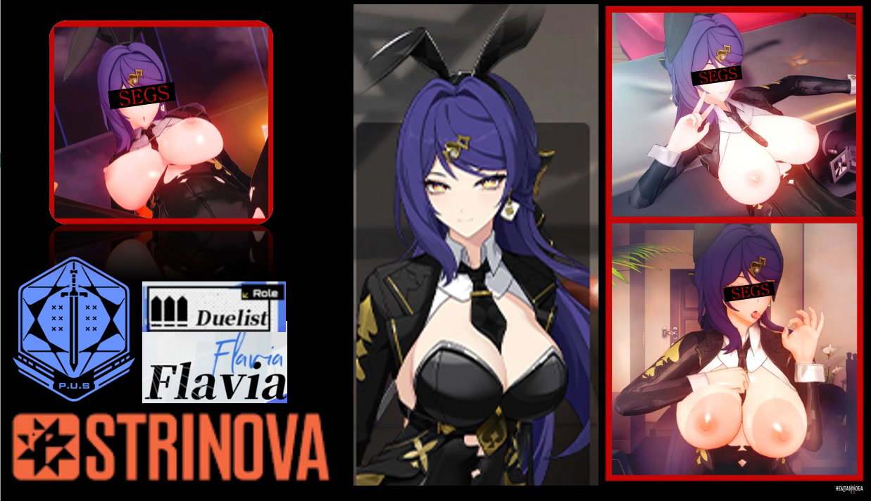 BUNNY GIRL FLAVIA (Strinova) - hentai porn - Hentai Video