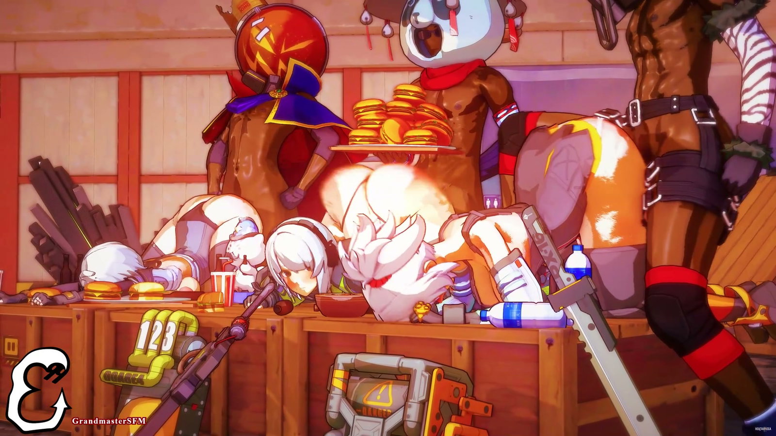 Cuộc đột kích burger - hentai porno - Video Hentai