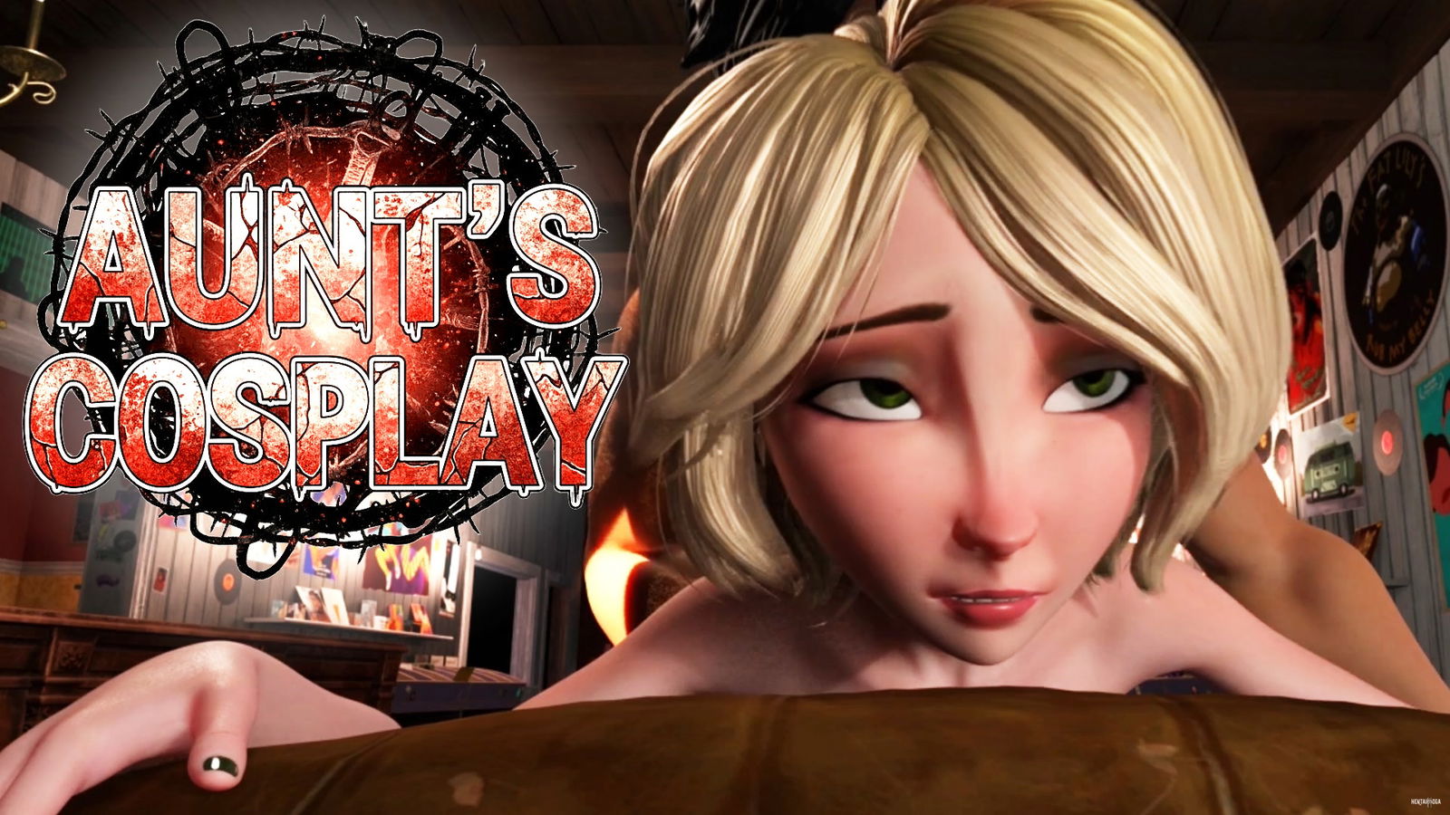 Flagrada pela GoGo: Tia Cass faz cosplay de Maria - porn hentai - V&iacute;deo Hentai