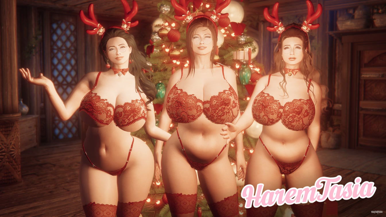 Christmas Desires | HaremTasia - hentai porn - Hentai Video