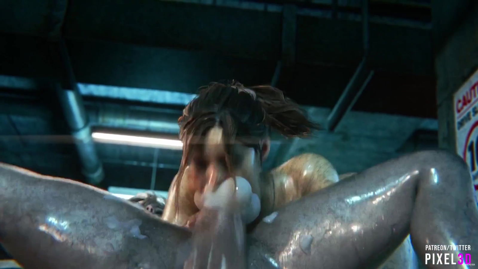 Claire Redfeld đã sử dụng và lạm dụng (do Pixel3D sản xuất) - hentai porno - Video Hentai