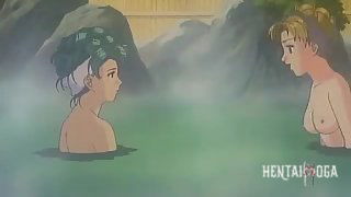 Classmates 2 Special 2 (softcore) - Sexy hentai women are spied on in hot springs - hentai porn - Hentai Video