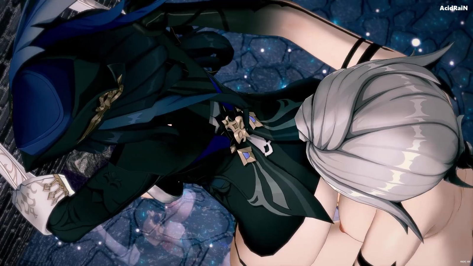 Clorinde x Futa Arlecchino sex video (Genshin impact) - hentai porn - Hentai Video