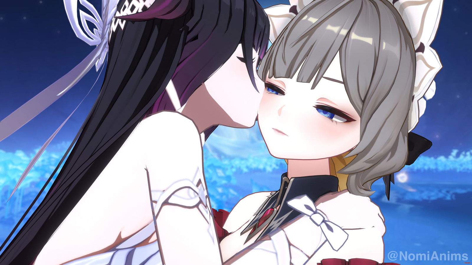 Columbina hôn Sandrone - hentai porno - Video Hentai