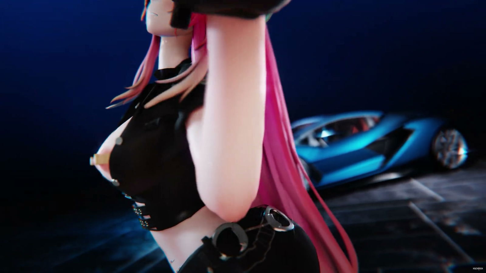 Cyrene&amp;Aemeath;–Nguy hiểm sau hoàng hôn  Sân khấu váy ngắn - hentai porno - Video Hentai