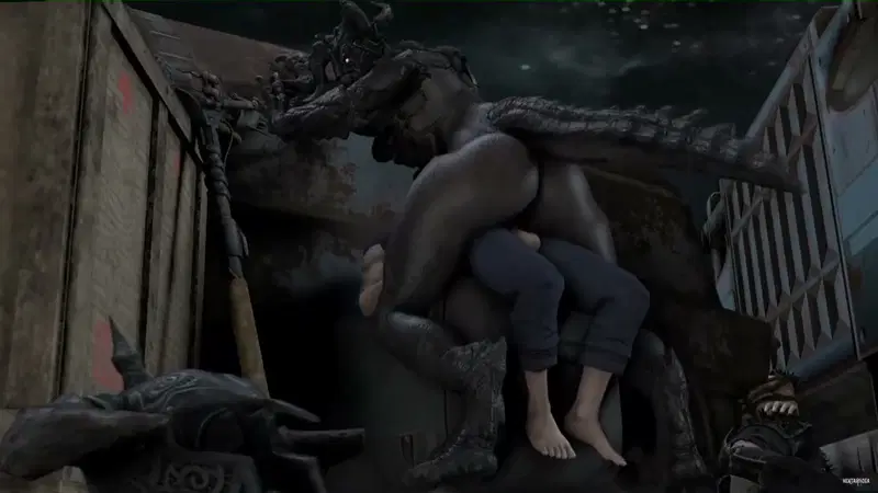 DeathClaw riding penis (White-Crow) - hentai porn - Hentai Video