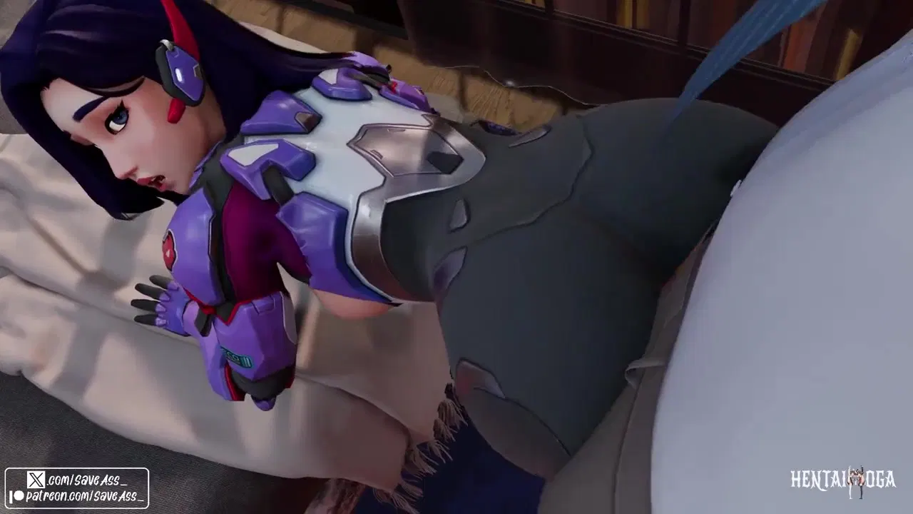 D.mon bends over for anal