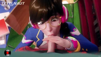 D.va кончил внутрь рта - hentai porn - Hentai Video