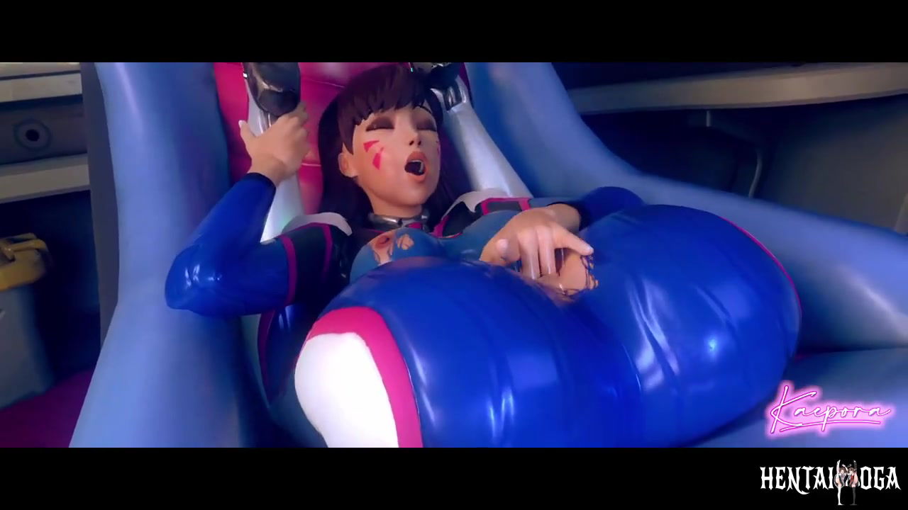 D.va feeling great from fingering herself - hentai porn - Hentai Video