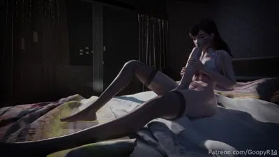 Dva Self-Love On a Rainy Night - hentai porn - Hentai Video