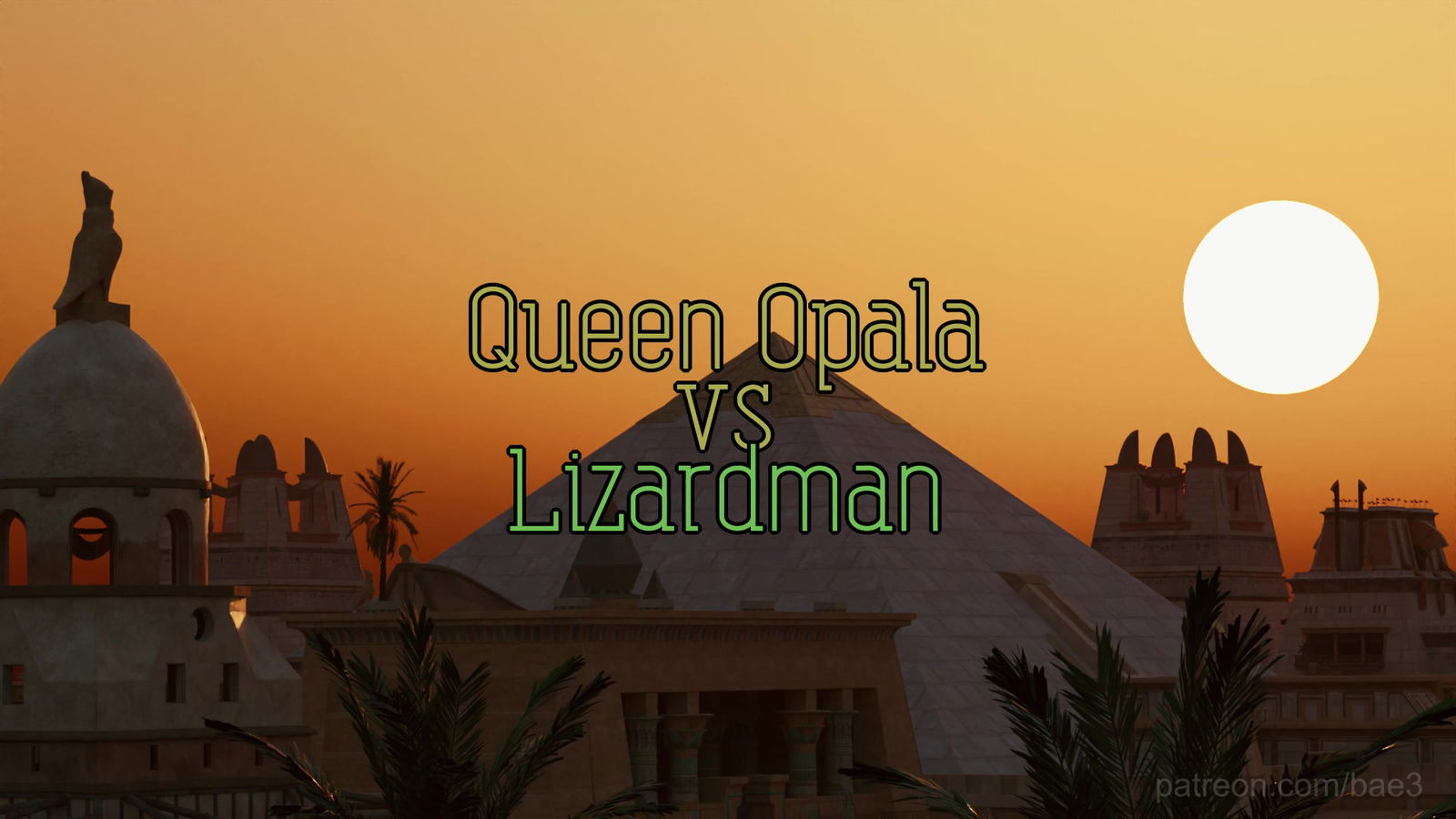 egypt queen vs monster lizardman - hentai porn - Hentai Video