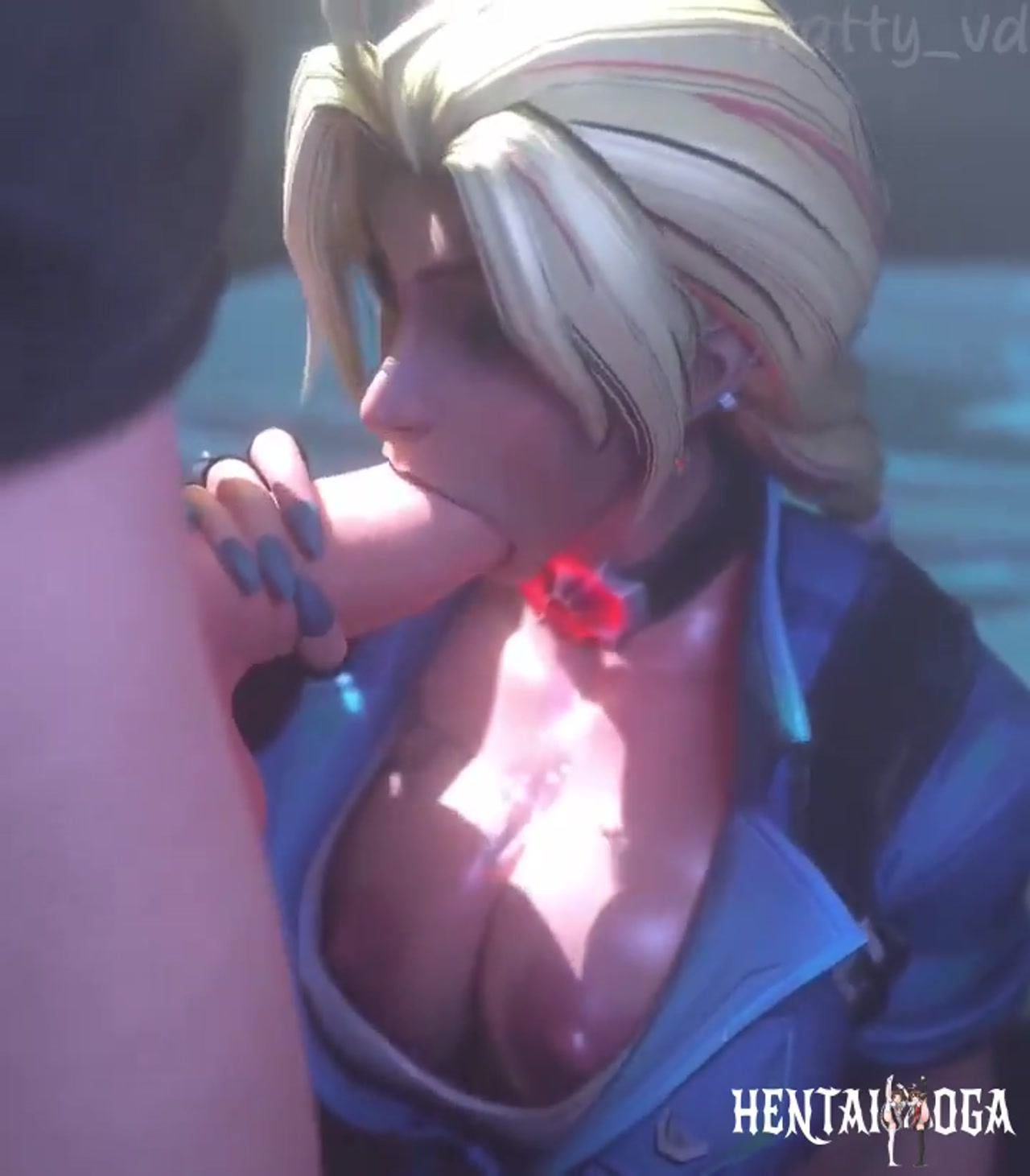 Elsa Bloodstone đang thực hiện hành vi quan hệ bằng miệng - hentai porno - Video Hentai