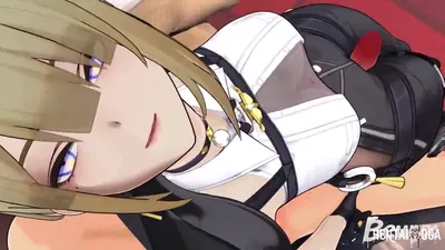 Primer plano de Eve haciendo una paja con el muslo - hentai porno - Video Hentai