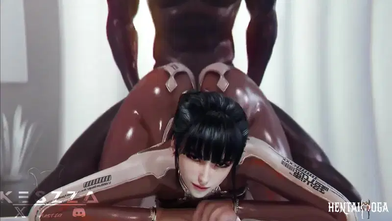Eve taking bbc from behind