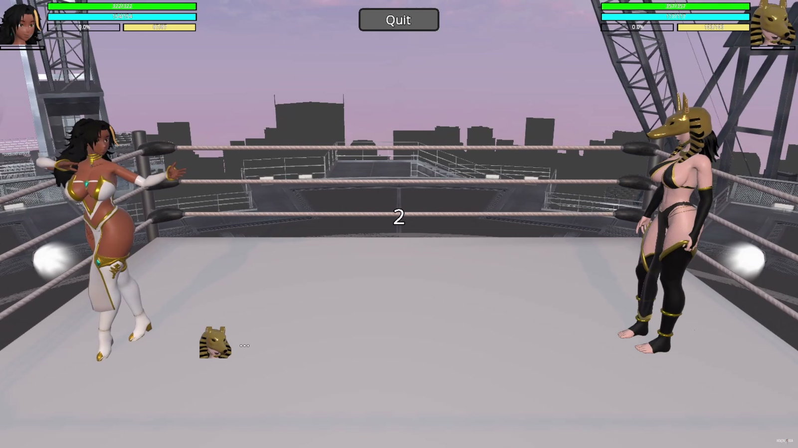 E.W.A. Kaelara Tripathi contra Anubi - porn hentai - Vídeo Hentai