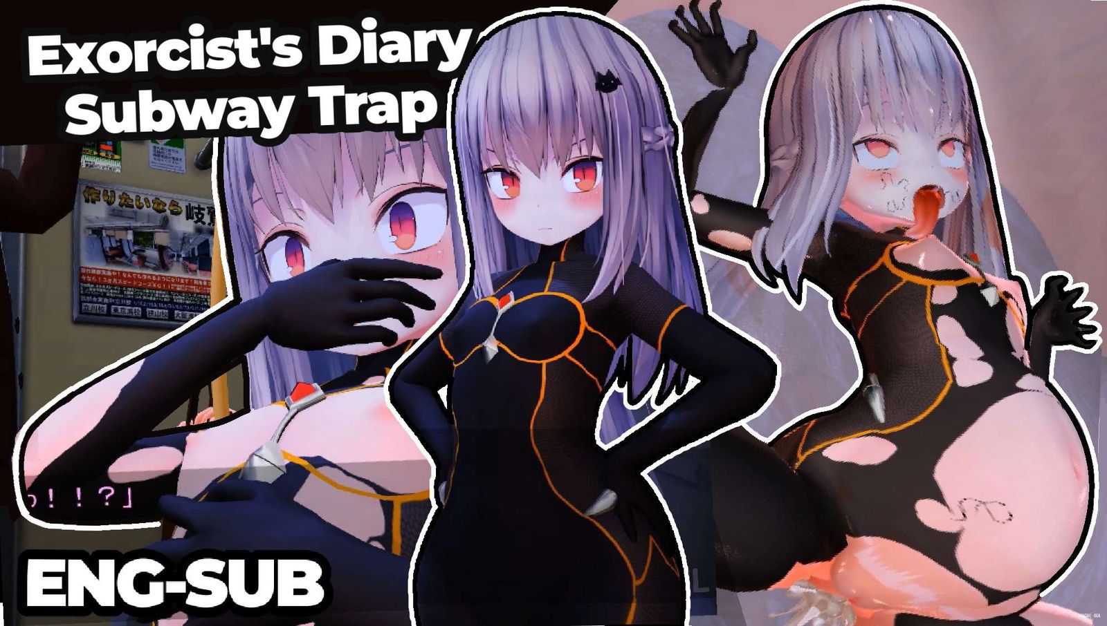 Diário do Exorcista - Armadilha do Metrô (MP-7L) (ENG-SUB) - porn hentai Diário do Exorcista - Armadilha do Metrô (MP-7L) (ENG-SUB) - porn hentai - Vídeo Hentai