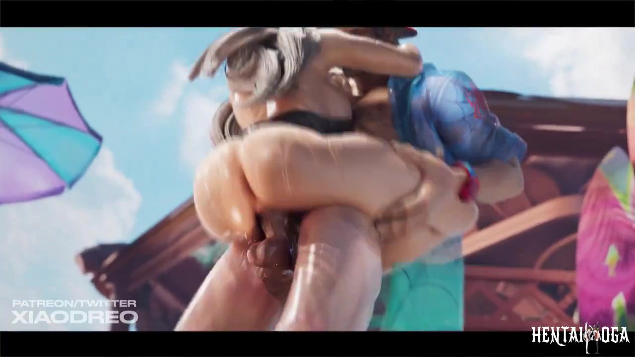 Felicia e Peter na praia
