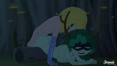 Finn cracking Huntress - hentai porn - Hentai Video