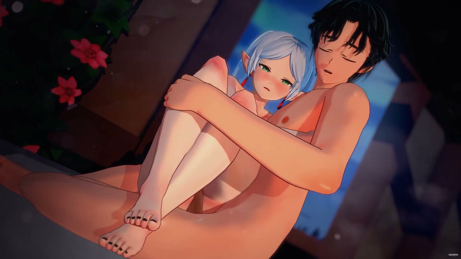 フリーレンの膝乗り（『フリーレン：旅の果てを超えて』） - エロアニメポルノ - エロアニメ動画