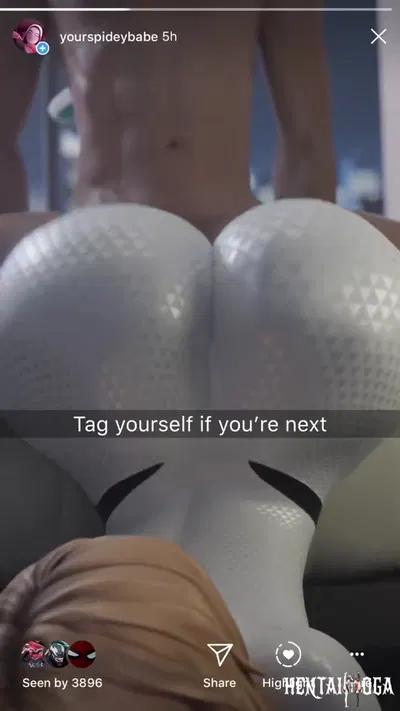 Làm tình và xuất tinh lên mông Gwen - hentai porno - Video Hentai