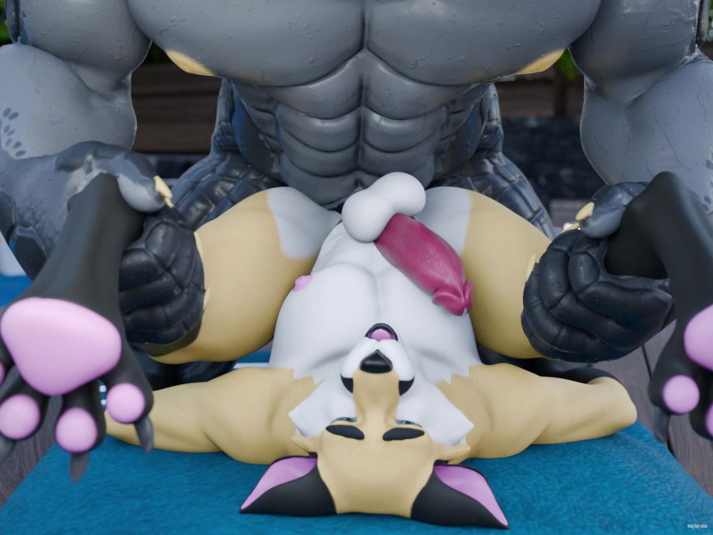 Giant Gator Fucks Fox - hentai porn - Hentai Video