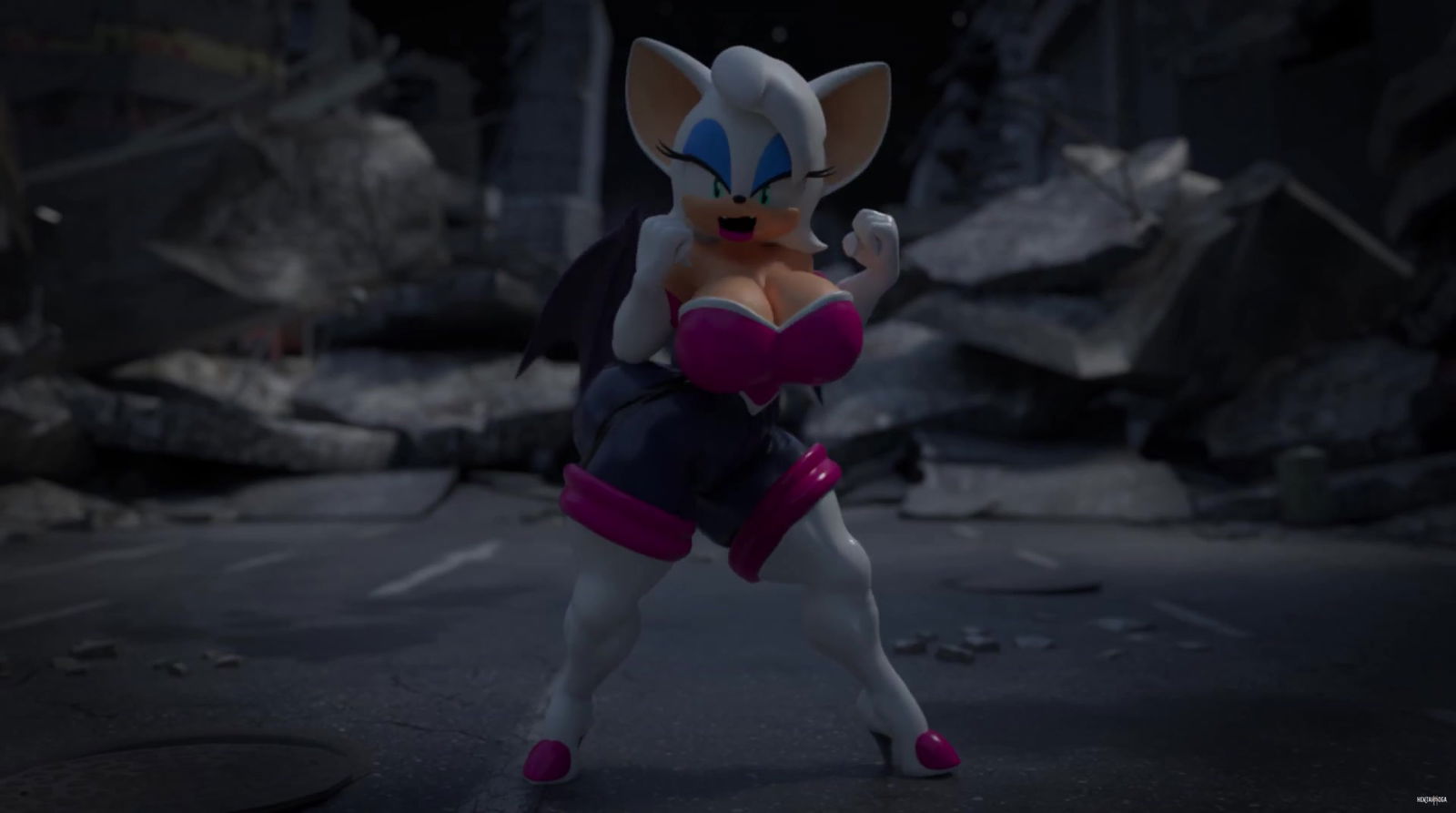 Nữ khổng lồ Rouge! - hentai porno - Video Hentai