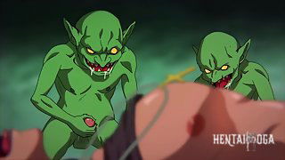 Goblins Cave 1 - Human slave is gangbanged by gay goblins - hentai porn - Hentai Video