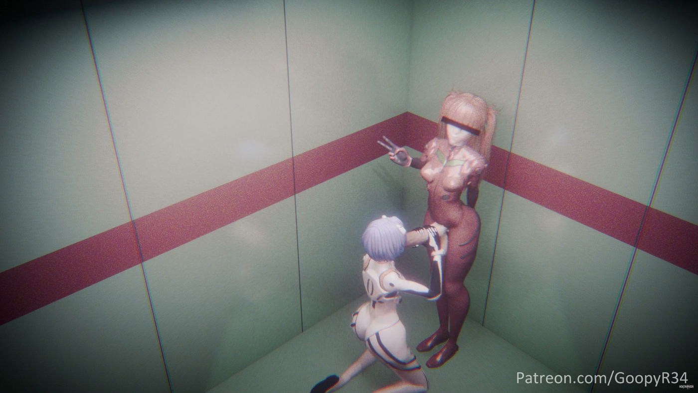 (GoopyR34) Different Kind Of Elevator Scene. - hentai porn - Hentai Video