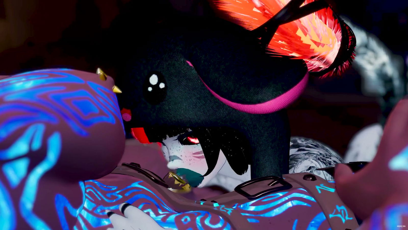 &iexcl;GOTH GIRL get FUCKED by a FUTA ! - hentai porno - Video Hentai