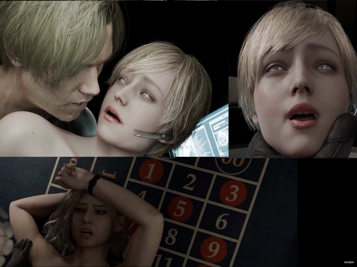 مغامرة غريس وليون (غير مناسبة للعمل) - ريكوييم: ريزيدنت إيفيل - هنتاي بورن - فيديو هنتاي