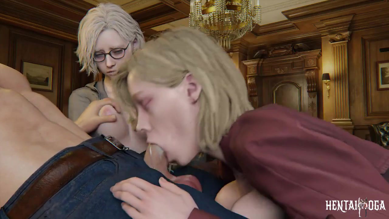 Grace đang nhìn Alyssa bú - hentai porno - Video Hentai