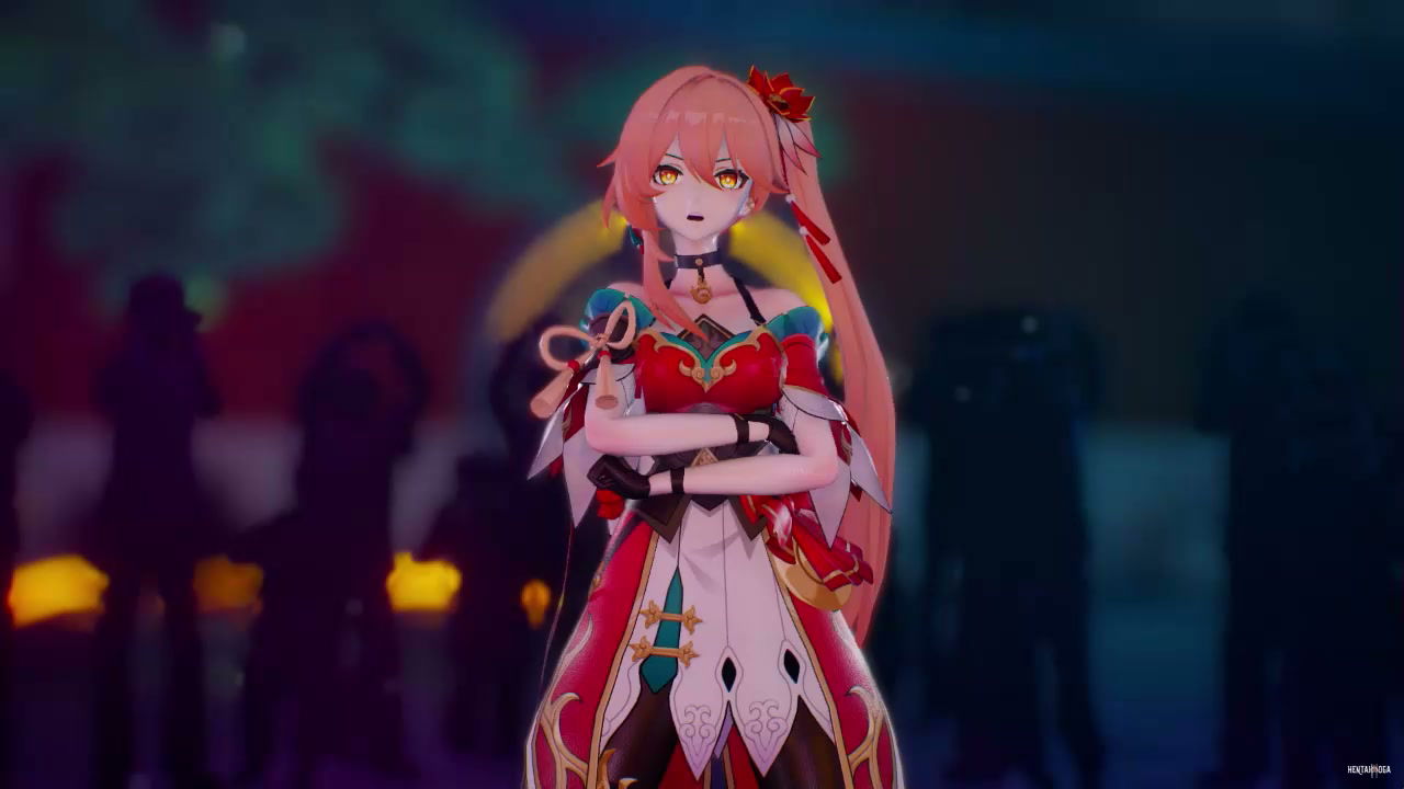 Dan&ccedil;a de striptease p&uacute;blica em Guinaifen - porn hentai - V&iacute;deo Hentai