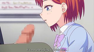 Hametsu's Temptation 2 - Busty hentai student sucks her sensei's cock