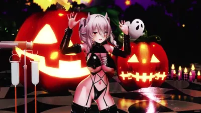هالوين (تضخم) سعيد - hentai porno - Video Hentai