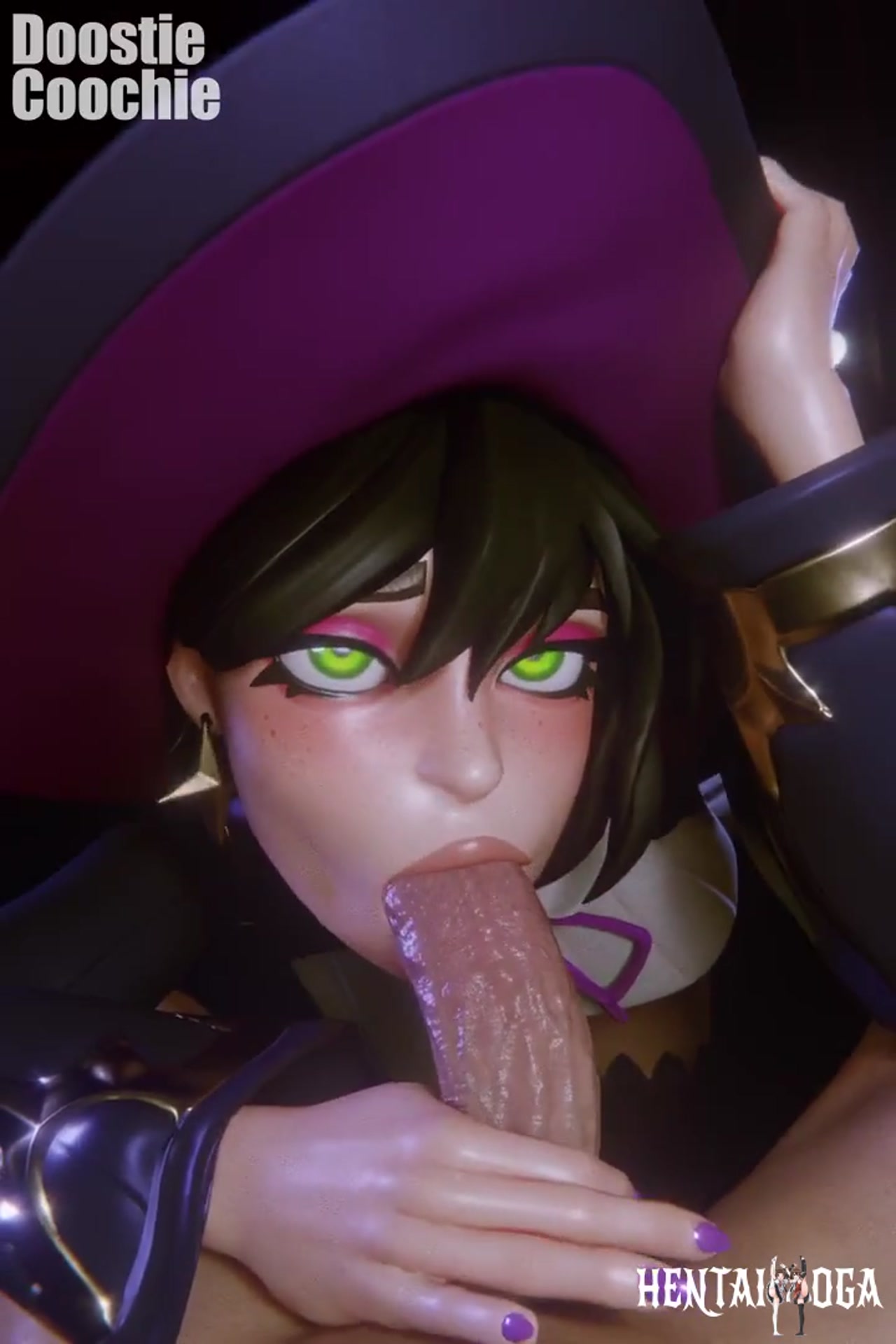 Helsie Midnight giving a blowjob