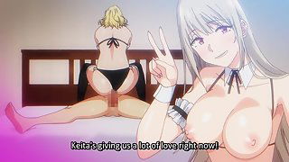 Imaizumi Chinh Phục Tất Cả C&aacute;c C&ocirc; G&aacute;i 6 - Hai phụ nữ hentai c&ugrave;ng l&uacute;c l&agrave;m sạch dương vật của anh ta. - хентай порно - Хентай Видео