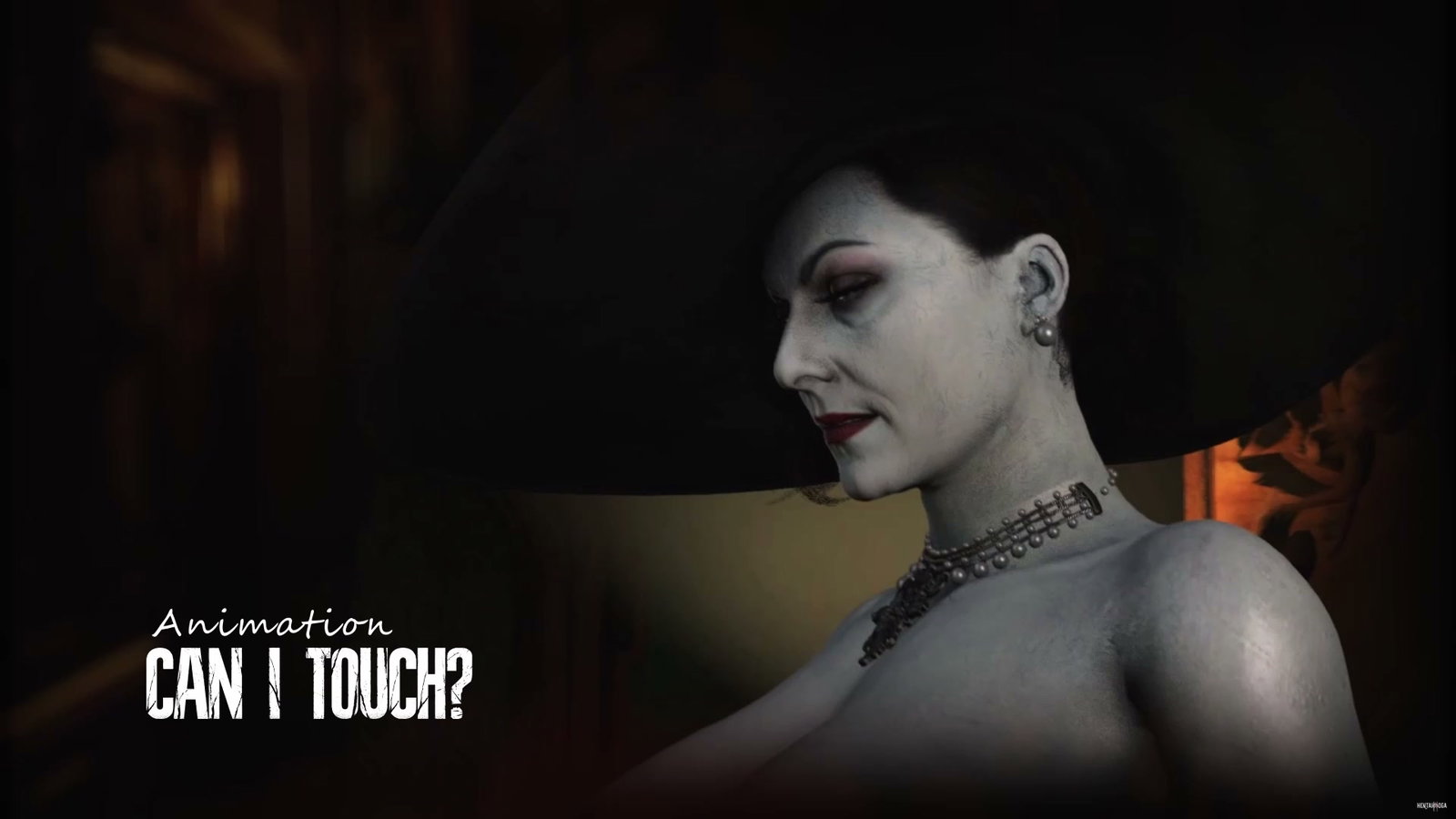 Na cena pós-créditos de *Castle* (Lady Dimitrescu) - porn hentai - Vídeo Hentai