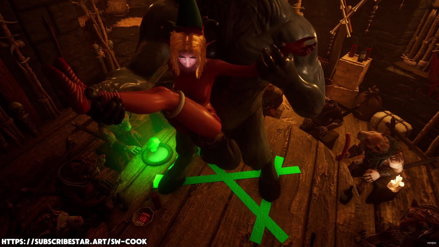 Jester Elf Gets Destroyed by Headless Beast