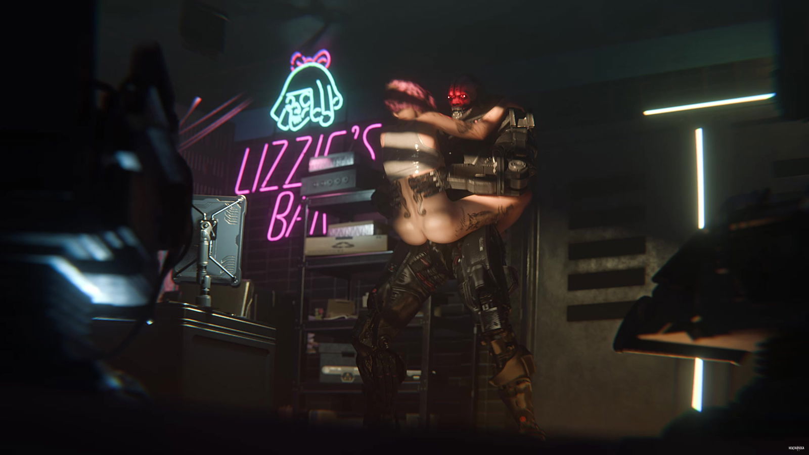 Judy Alvarez v&agrave; Adam Smasher - hentai porno - Video Hentai